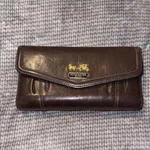 Coach Brown Leather Wallet